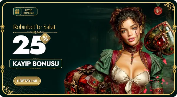 Robinbet %25 kayıp bonusu kampanya görseli